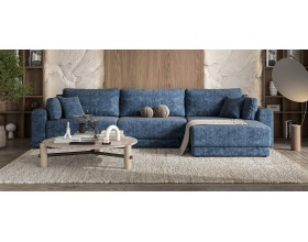 Босс Прайм Макс угловой диван Велюр Роял синий