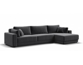 Босс Прайм Макс угловой диван Вельвет Корд графит