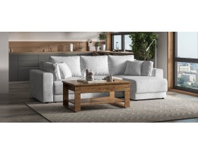 Босс Прайм ХЛ угловой диван Шенилл Клауд серый