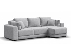 Босс Прайм ХЛ угловой диван Шенилл Клауд серый