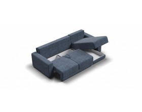 Босс Прайм ХЛ угловой диван Велюр Роял синий