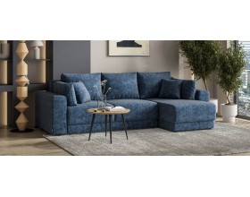 Босс Прайм ХЛ угловой диван Велюр Роял синий