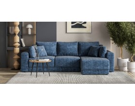 Босс Прайм ХЛ угловой диван Велюр Роял синий