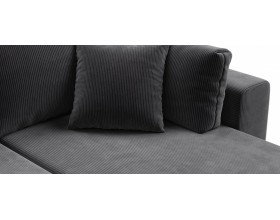 Босс Прайм ХЛ угловой диван Вельвет Корд графит