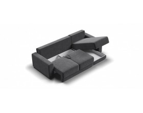 Босс Прайм ХЛ угловой диван Вельвет Корд графит