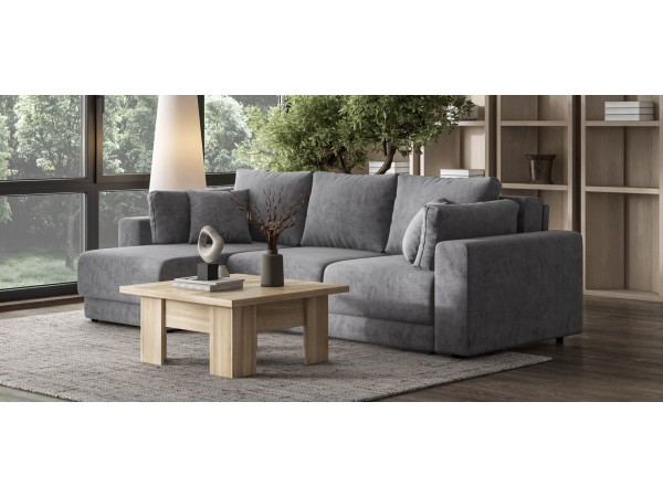 Угловой диван Босс Прайм ХЛ Велюр Royal агат