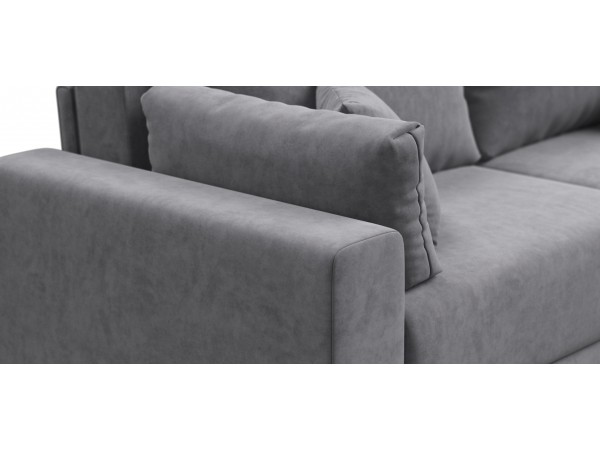 Угловой диван Босс Прайм ХЛ Велюр Royal агат