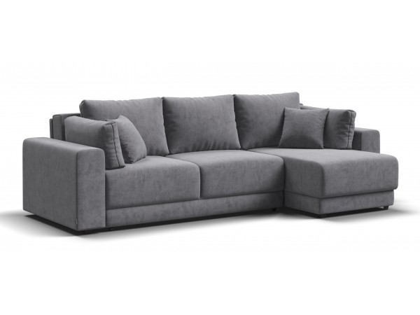 Угловой диван Босс Прайм ХЛ Велюр Royal агат