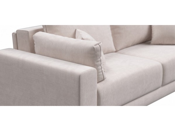 Угловой диван Босс Прайм ХЛ Вельвет CORD бежевый