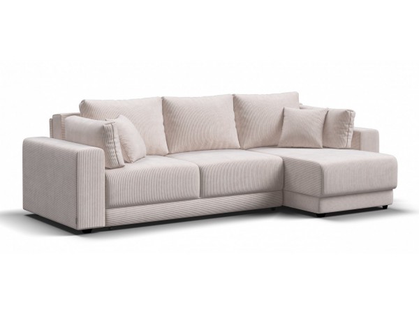 Угловой диван Босс Прайм ХЛ Вельвет CORD бежевый