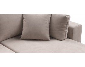 Босс Прайм ХЛ угловой диван Велюр Монолит латте