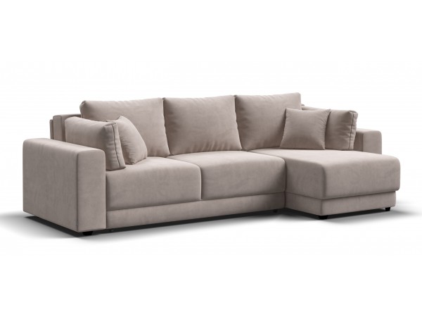 Угловой диван Босс Прайм ХЛ Велюр Monolit латте