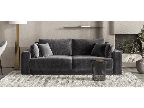 Диван Босс Прайм Вельвет CORD графит