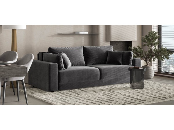 Диван Босс Прайм Вельвет CORD графит