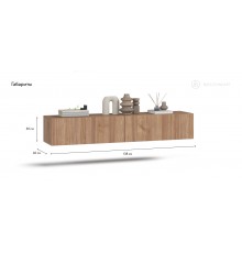 ТВ Тумба BOSS STANDART 140 Орех селект