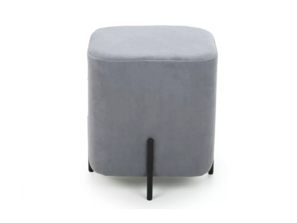 Пуф Гуффи квадрат VENDETA 09 Велюр  Серый