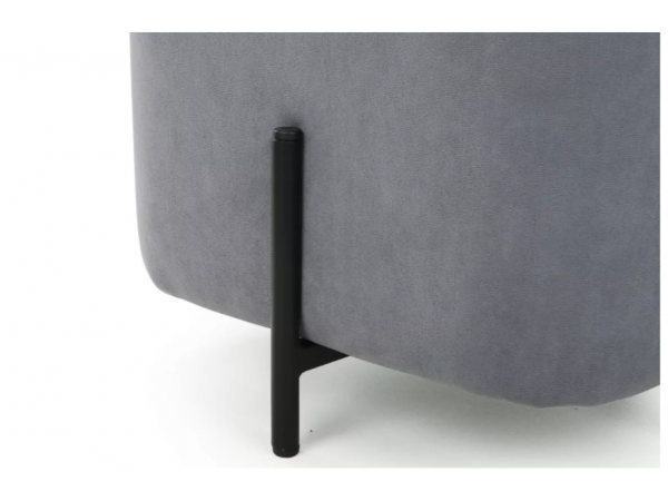 Пуф Гуффи квадрат VENDETA 09 Велюр  Серый