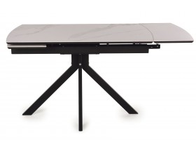 Стол обеденный Комильфо  Керамика Черный мрамор/Металл черный