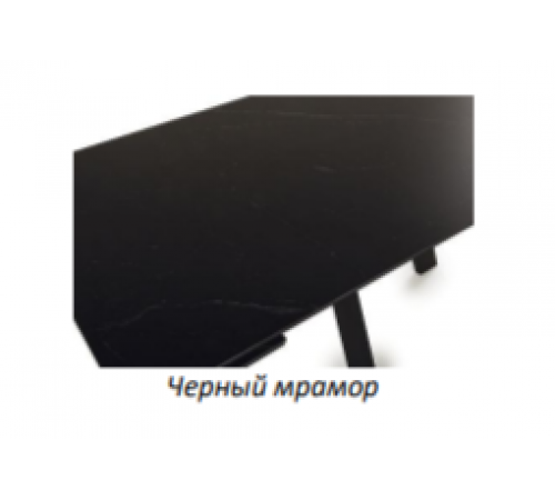 Стол обеденный Комильфо Керамика Черный мрамор/Металл черный Стол обеденный Комильфо Керамика Черный мрамор/Металл черный