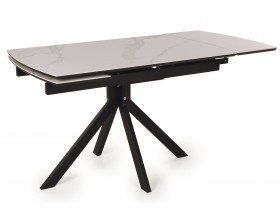 Стол обеденный Комильфо  Керамика Черный мрамор/Металл черный