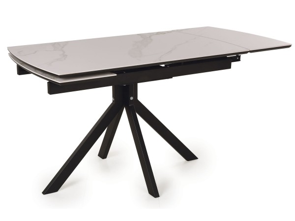 Стол обеденный Комильфо  Керамика Черный мрамор/Металл черный