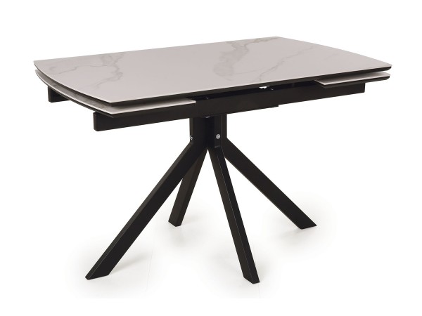Стол обеденный Комильфо  Керамика Черный мрамор/Металл черный