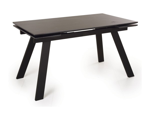  Стол обеденный Морис-2 Керамика Черный мрамор/Металл черный