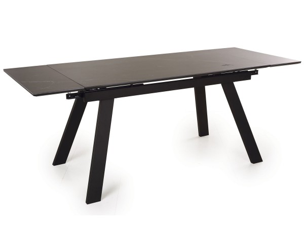  Стол обеденный Морис-2 Керамика Черный мрамор/Металл черный