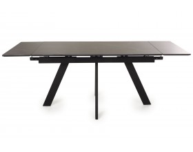Стол обеденный НЕО-2 Керамика Черный мрамор /Металл Черный