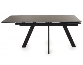Стол обеденный НЕО-2 Керамика Черный мрамор /Металл Черный