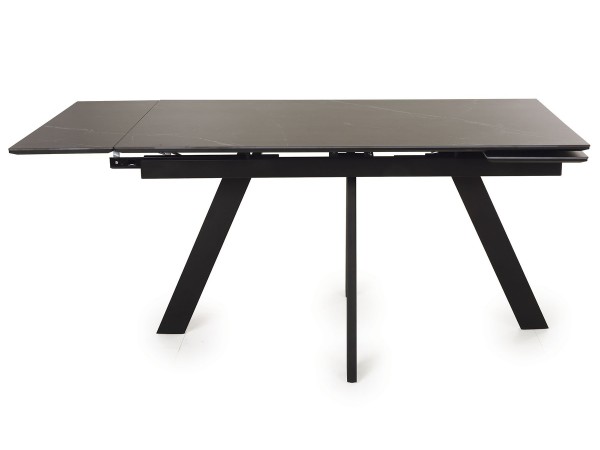  Стол обеденный НЕО-2 Керамика Черный мрамор /Металл Черный