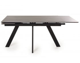 Стол обеденный НЕО-2 Керамика Серый мрамор / Металл Черный