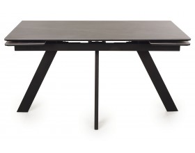 Стол обеденный НЕО-2 Керамика Серый мрамор / Металл Черный