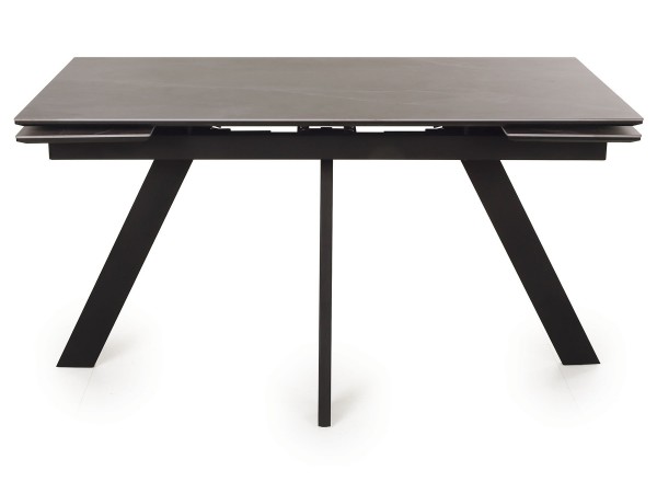  Стол обеденный НЕО-2 Керамика Серый мрамор / Металл Черный