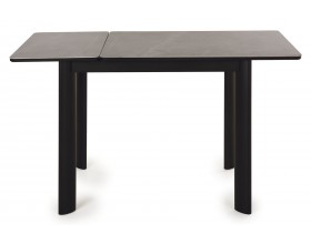 Стол обеденный Тет-а-Тет Керамика Серый мрамор/Металл черный