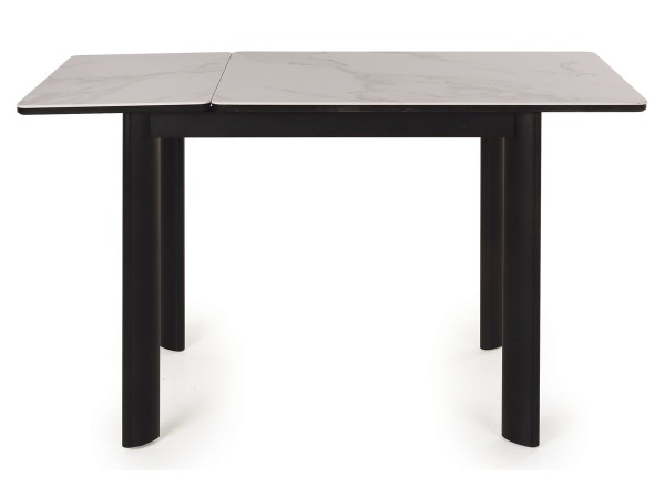   Стол обеденный Тет-а-Тет  КерамикаTOP ALPINE WHITE /Металл черный