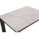 Стол обеденный Тет-а-Тет КерамикаTOP ALPINE WHITE /Металл черный