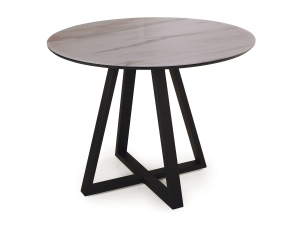 Стол обеденный Юпитер Оптивайт фотопечать Калакатта (421838113)/Металл Черный