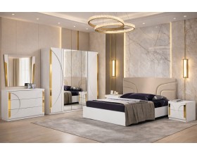 Набор мебели для спальни Италия (Каталея-5) белая 