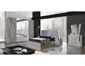 Набор мебели для спальни Италия (Каталея-5) серая 