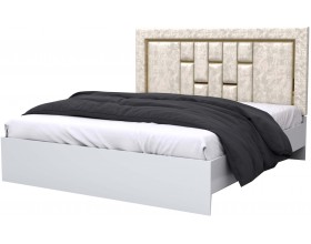 Кровать СП 041-02 серии Реал (Монреаль) белая ширина спального места 180 см 