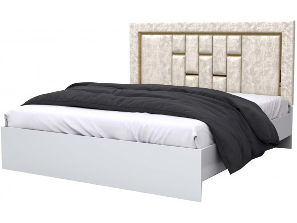 Кровать СП 041-02 серии Реал (Монреаль) белая ширина спального места 180 см 