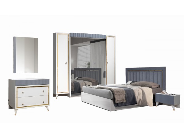 Кровать СП 042-02 серии Ранчо "Торонто" светлая ширина спального места 180 см 