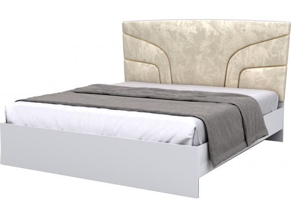 Кровать СП 046-02 серии Италия "Каталея" белая ширина спального места 180 см 