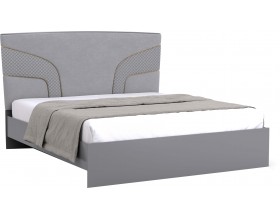 Кровать СП 046-02 серии Италия "Каталея" серая ширина спального места 180 см 