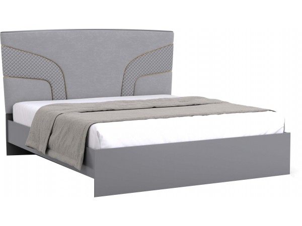 Кровать СП 046-02 серии Италия "Каталея" серая ширина спального места 180 см 