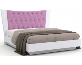 Кровать СП 030-02 серии Виол "Теона-4" белая ширина спального места 180 см 