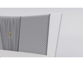 Кровать СК 003-02 серии Виол "Теона-6" белая ширина спального места 180 см 