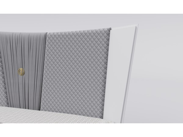 Кровать СК 003-02 серии Виол "Теона-6" белая ширина спального места 180 см 