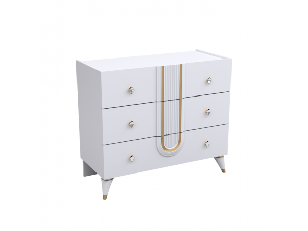 Комод СП 041-03 серии "Монреаль" белая      